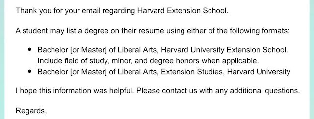 Harvard Extension degree listing via Jay Waters 052219