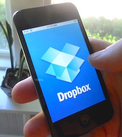 Dropbox on a mobile device