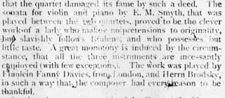 Clipping from The Monthly Musical Record, January 1, 1887.