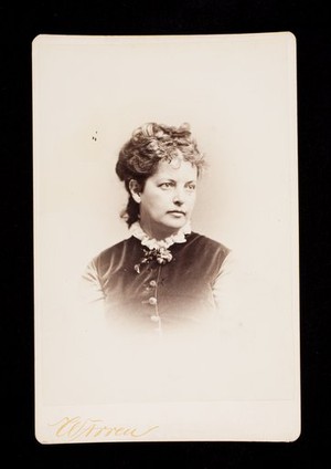 Cabinet photograph of Mary Mapes Dodge.