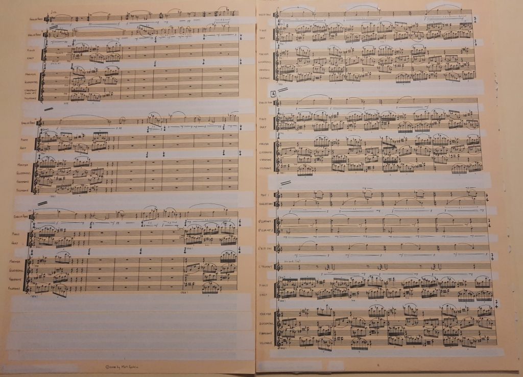 Composer's manuscript score.