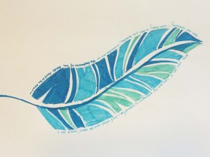 feather drawing