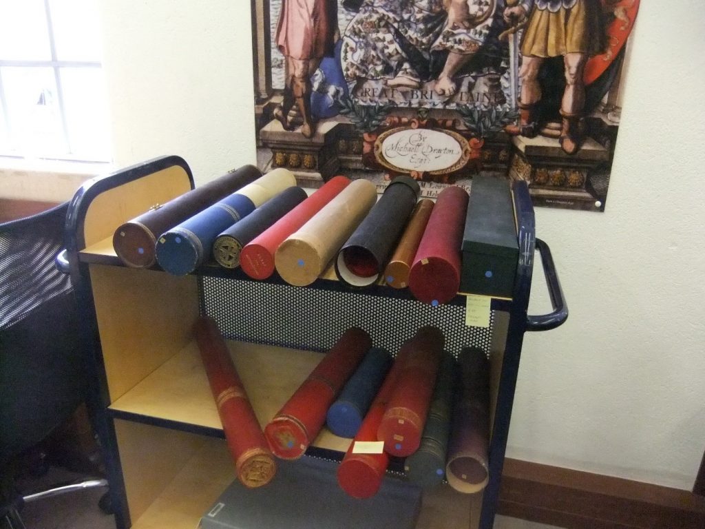 Scrolls making up the Tercentenary Rolls collection