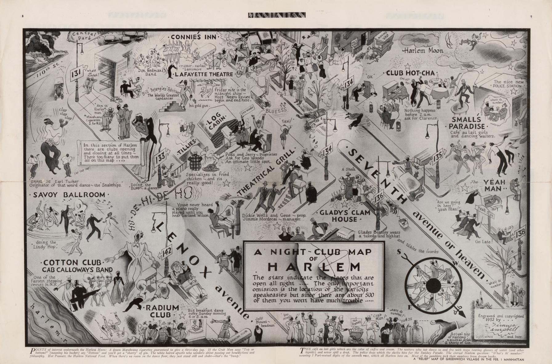 A night-club map of Harlem